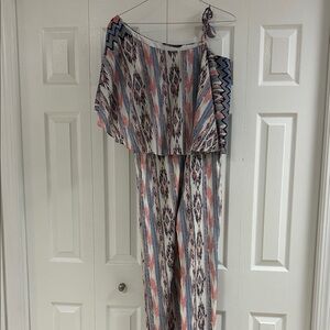 Kas New‎ York Stylish off one shoulder Multicolor Jumpsuit